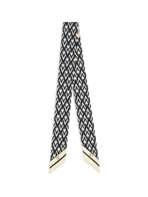 Valentino Valentino Garavani Twill Tout La V Scarf