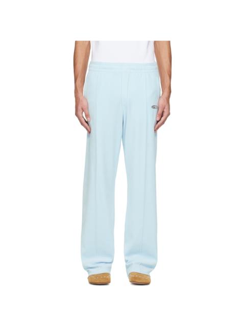 CASABLANCA Blue Velour Track Pants