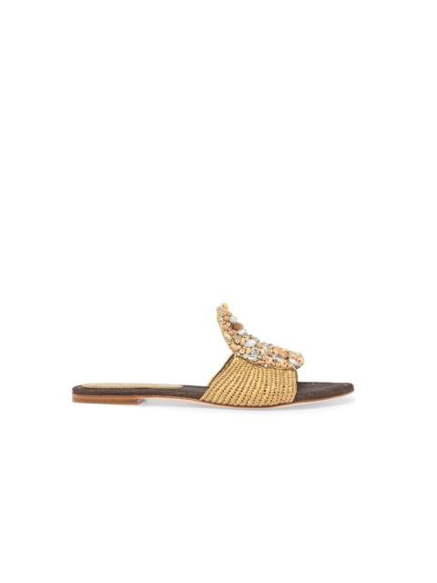 Other Designers Claudio Merazzi – Betulla Mule – Beige Raphia