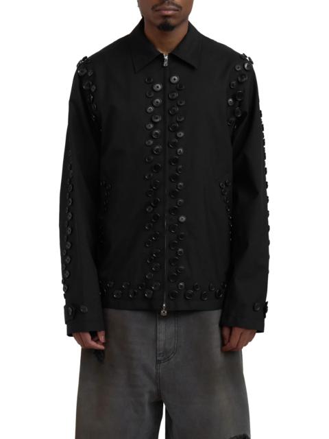 TAKAHIROMIYASHITA TheSoloist. TAKAHIROMIYASHITA TheSoloist. Zip Up Brit Jacket (Black Buttons) Black