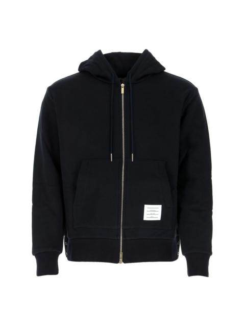 Thom Browne Center-Back Stripe Loopback Hoodie