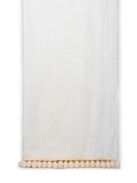 Max Mara Max Mara Donna White Silk Blend Stole