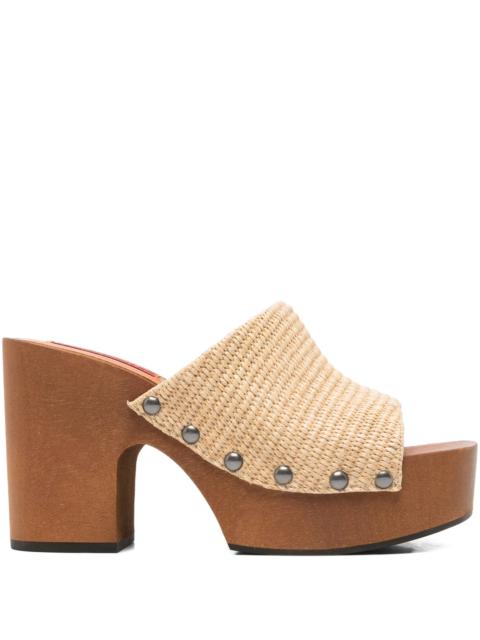 SIMONMILLER 110mm stud-detail heeled sandals