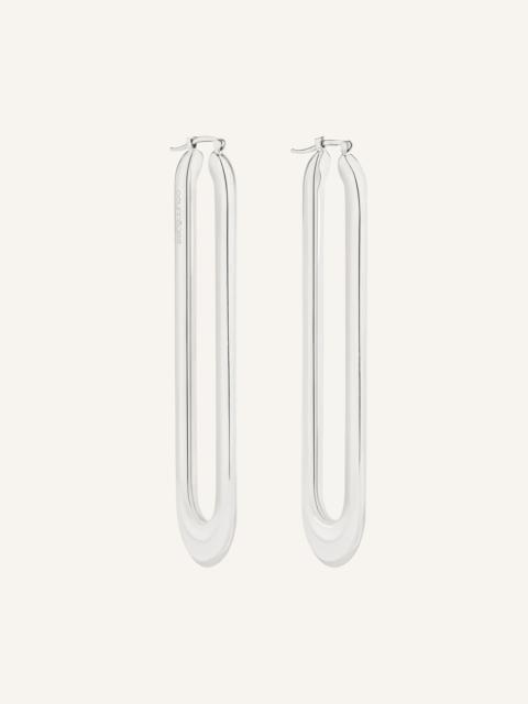 courrèges MELTING 33 DEGREES HOOPS EARRINGS