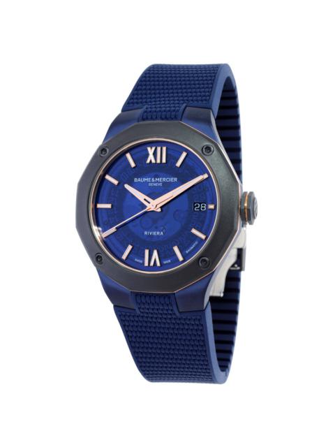 Other Designers Baume et Mercier Riviera Automatic Blue Dial Men's Watch M0A10769