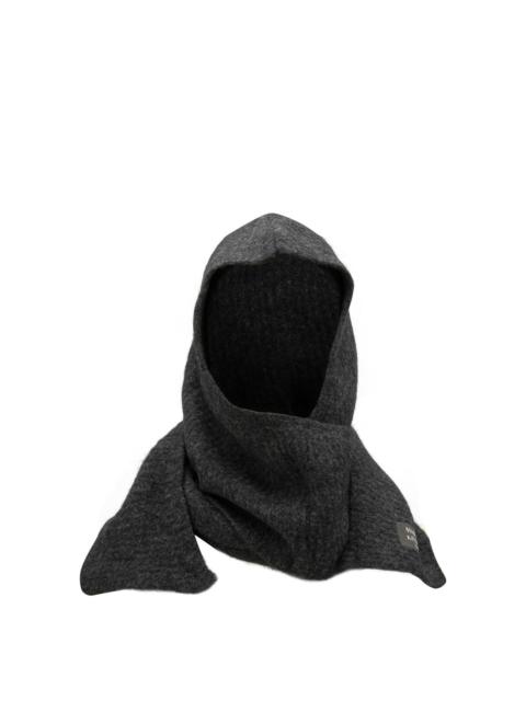 Maison Kitsuné Maison Kitsuné Hooded Scarf Grey Women