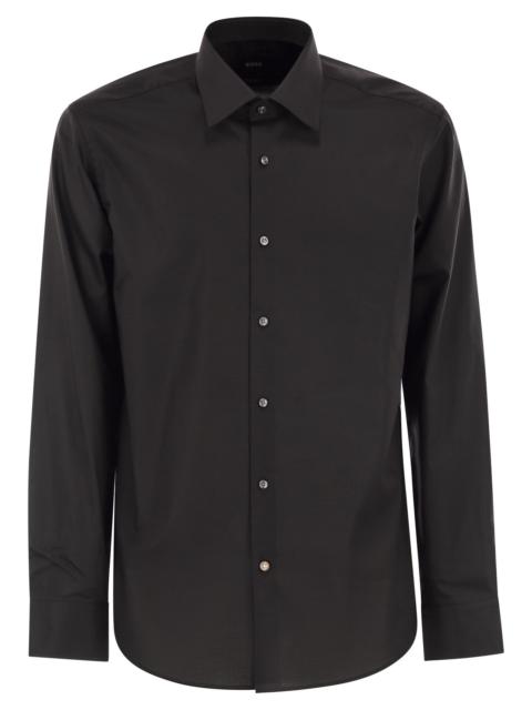 BOSS Boss Men Regular Fit Shirt In Easy-Iron Cotton Poplin
