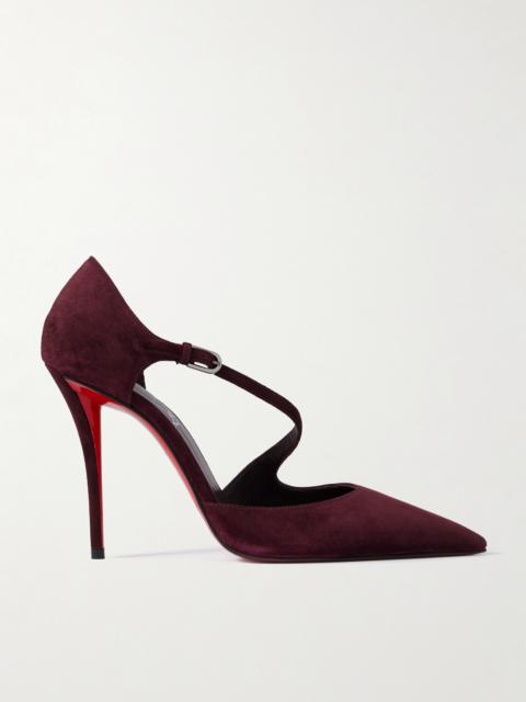 Christian Louboutin Miss Ziggyta 100 Suede Pumps