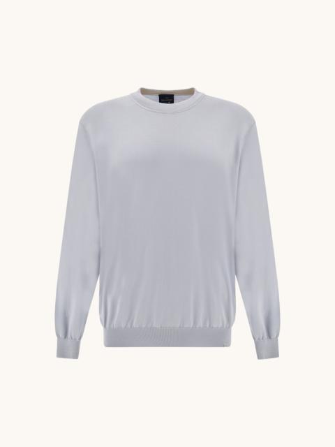 Paul & Shark CREW‑NECK SWEATER IN PIUMA COTTON