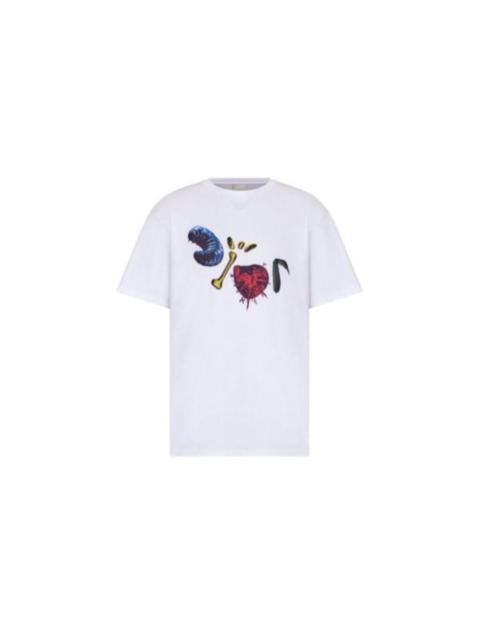 Dior Cactus jack multi color logo tee