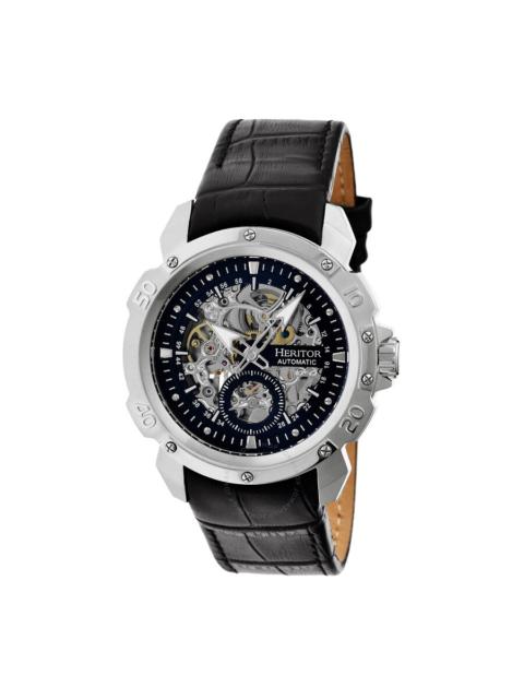 Other Designers Heritor Carter Automatic Black Skeleton Dial Men's Watch HR2504