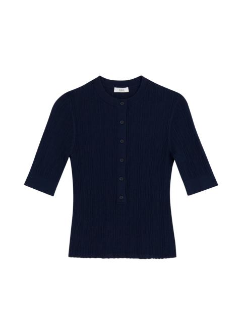 A.L.C. Fisher Fine Cotton Knit Top