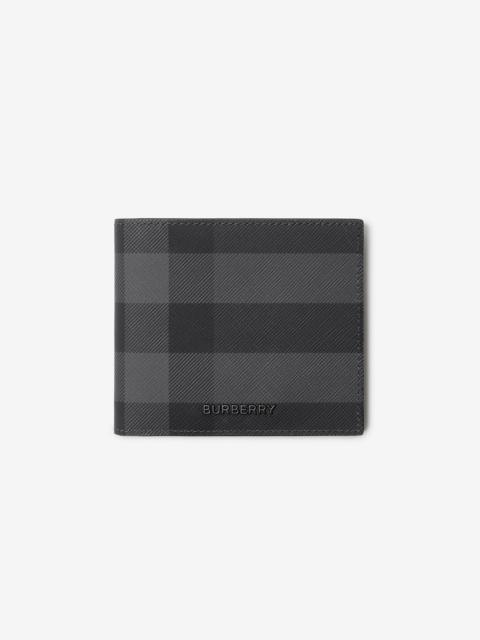 Burberry Check and Leather Bifold Wallet
