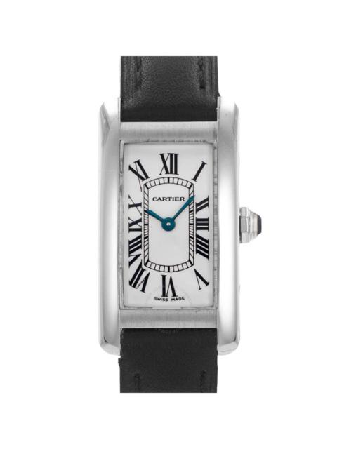 Pre-owned Cartier Tank Americaine Quartz Silver Dial Men's Watch 2489