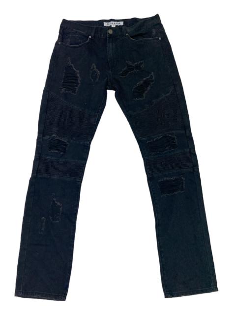 Other Designers Reason - Reason Jeans Distressed Biker RiderPant