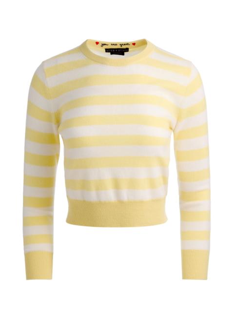 Alice + Olivia CAROLANN CASHMERE SHRUNKEN PULLOVER