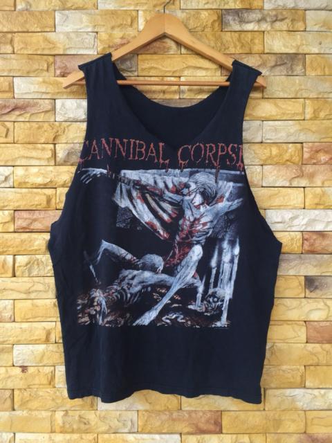 Other Designers Band Tees - Vintage Cannibal Corpse Band Crop Trashed Tshirt