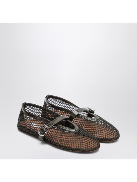 Alaia Khaki Mesh Ballerina Women