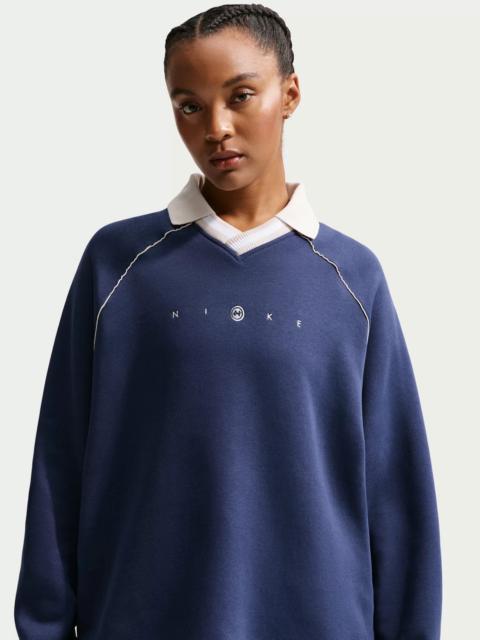 Nike Nike Women's Sportswear Phoenix Fleece Oversized Graphic Polo Top