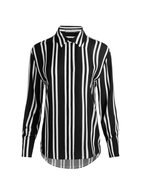 Alice + Olivia DIMITRA OVERSIZED BUTTON DOWN