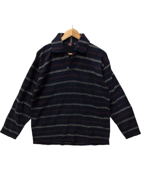 Vintage japanese brand third wave knitted long sleeve shirt
