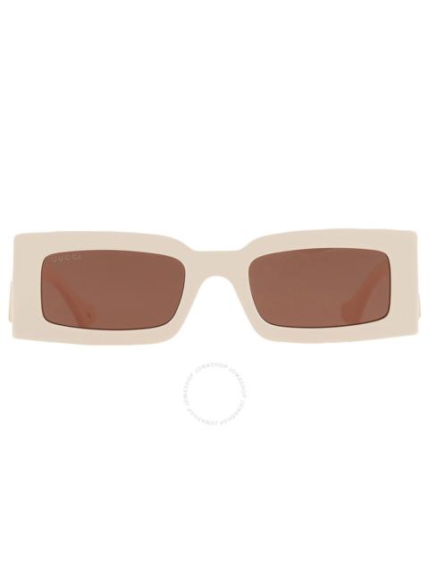 GUCCI Gucci Brown Rectangular Ladies Sunglasses GG1425S 004 53