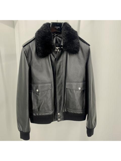 CELINE Celine Aviator Leather Jacket in Medium