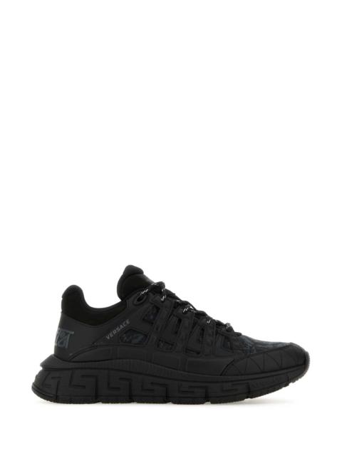 Versace Men Black Trigreca Baroque Sneakers