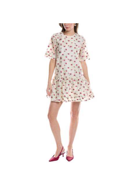 GANNI GANNI Organza Jacquard Mini Dress