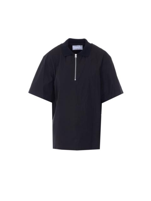 sacai Sacai Men Half Zip Polo