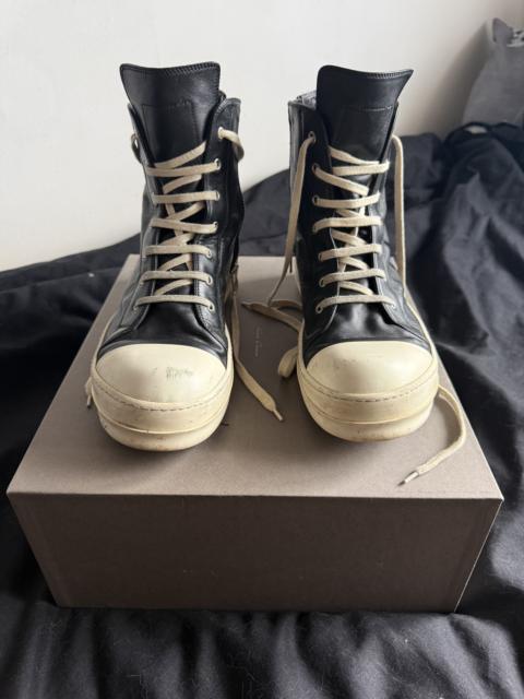 Rick Owens Rick Owens Mainline Leather Ramones Hi Tops 