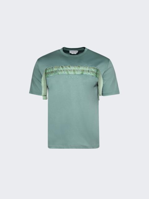 Lanvin Curb Lace Tee Vert De Gris