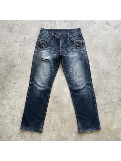 Other Designers Japanese Brand - W32💥 Vintage Japanese Faded Multipocket Rare Jeans Pants