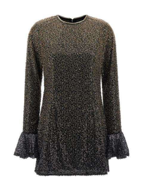 ROTATE 'Beaded Ls Mini' dress
