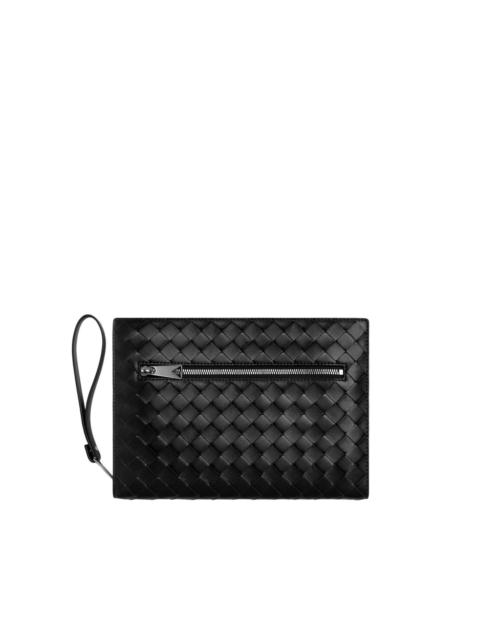 Bottega Veneta BOTTEGA VENETA $2300 Black Intrecciato Small Document Case W