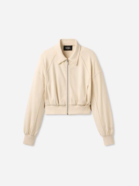 UGG ® Women's Nalani Jacket Cotton Blend Tops in Cream