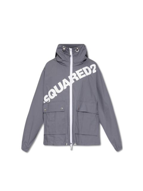 DSQUARED2 Dsquared2 Logo Hooded Windbreaker Men