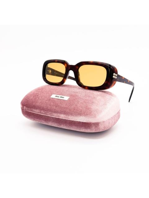 Miu Miu New Miu Miu MUB13S 27L10Y Havana Yellow Women Sunglasses SMU