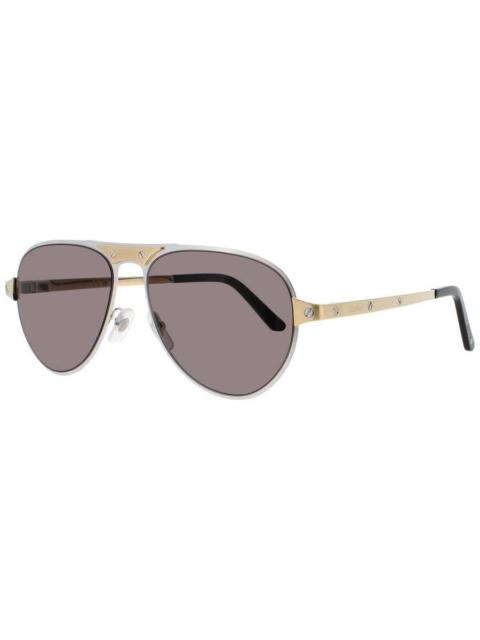 Cartier Cartier Men's Grey Rectangular Sunglasses CT0533S001