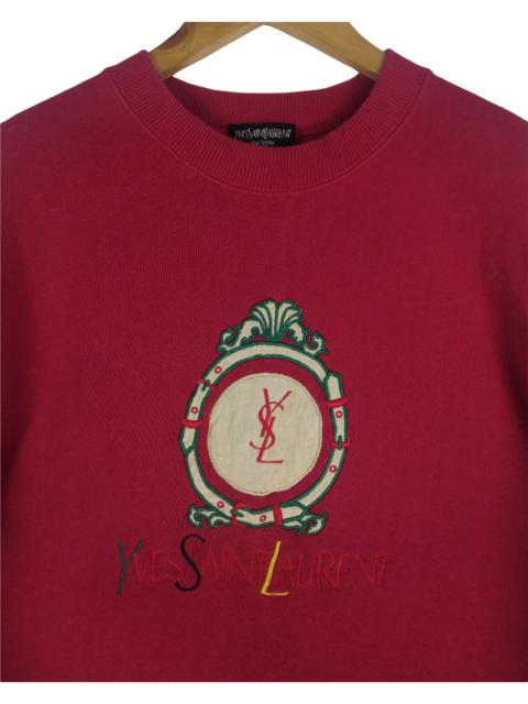 Other Designers Vintage - Vintage 90s Yves Saint Laurent Sweatshirt YSL Spellout