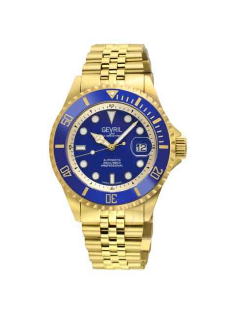 Other Designers Gevril Wall street Automatic Blue Dial Men's Watch 41854B