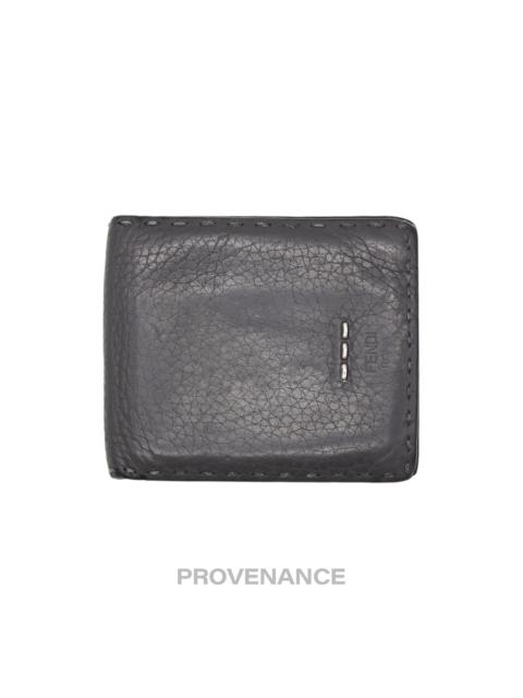FENDI Fendi Selleria Bifold Wallet - Grey Roman Leather