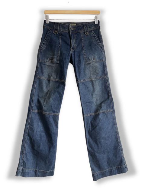 Other Designers Japanese Brand × Vintage - Vintage Flare Blue Flamingo Bush Pants Japan