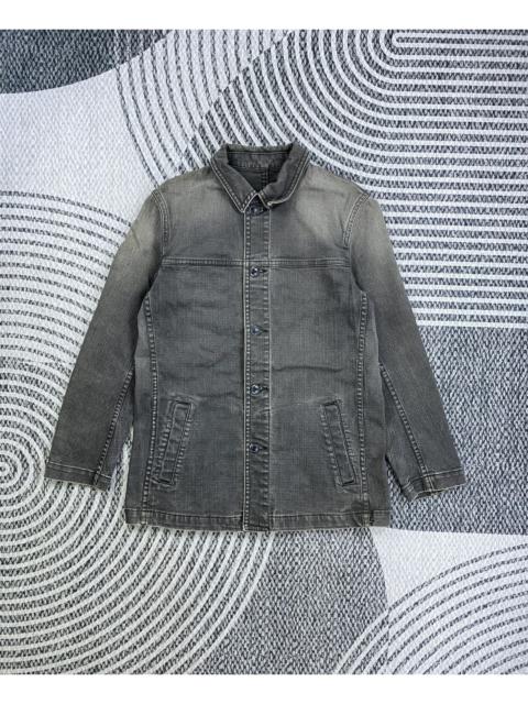 Other Designers Vintage Tete Homme By Issey Miyake Wash Grey Denim Jacket