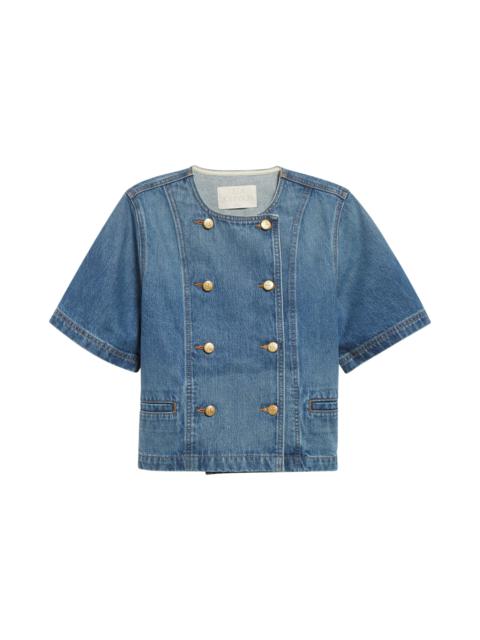 Ulla Johnson The Serge Double Breasted Denim Shirt in Danube at Nordstrom