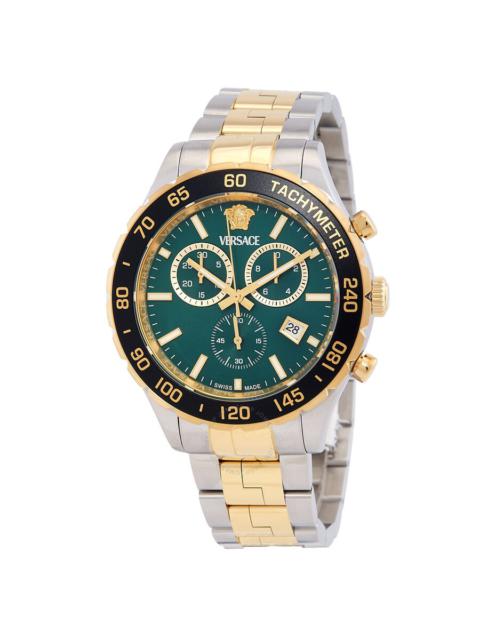 VERSACE Versace Hellenyium Chronograph Quartz Green Dial Men's Watch VEPCA0524