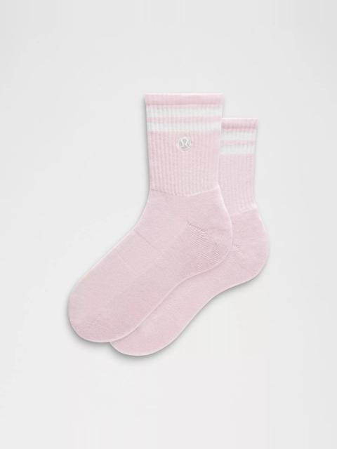 lululemon Unisex Daily Essential Quarter Socks *Stripe