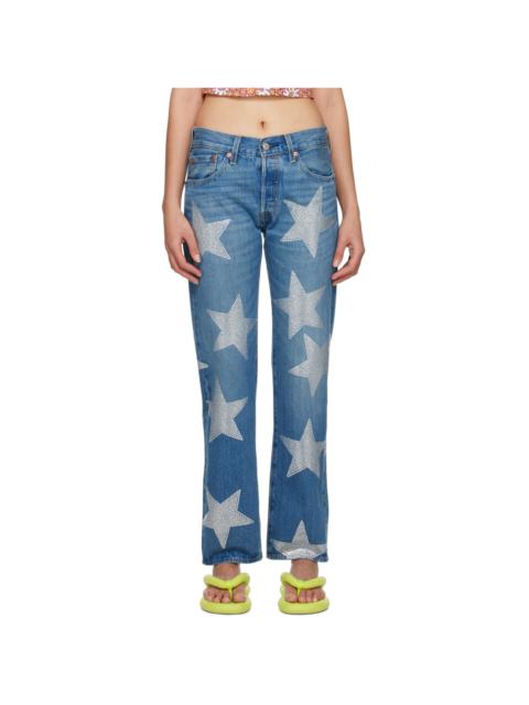Collina Strada Blue Levi's Edition Rhinestone Star Jeans