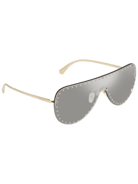 VERSACE Versace Light Grey Mirror Silver Shield Ladies Sunglasses VE2230B 12526G 45