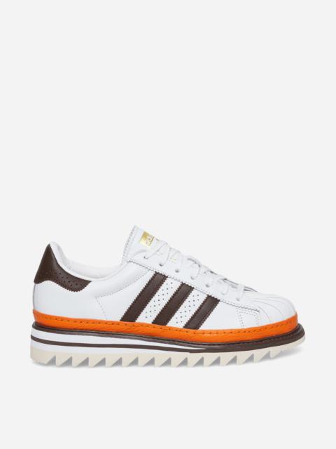 adidas CLOT by Edison Chen EX Orange Superstar Sneakers White / Coffee / Orange